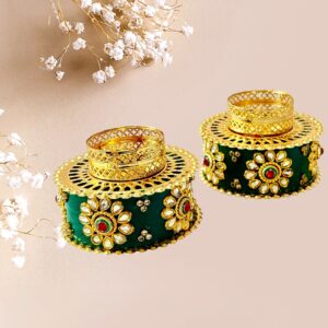 Fabdecor Artisanal Festive Candle Holder #28 (Pack of 2)