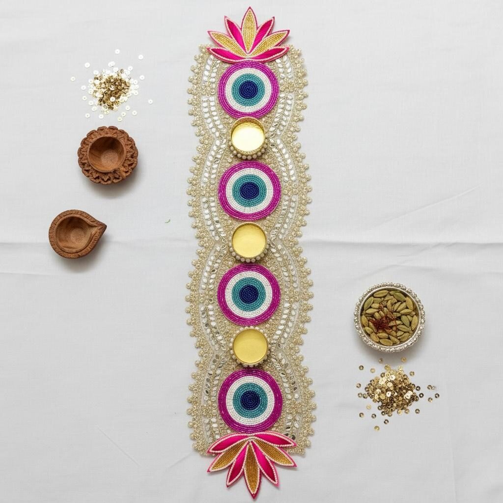 Fabdecor Artisanal Festive Tray and Coaster #2