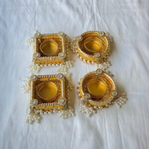 Fabdecor Artisanal Festive Candle Holder #13 (Pack of 2)