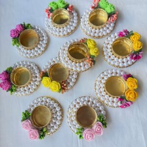 Fabdecor Artisanal Festive Candle Holder #19 (Pack of 2)