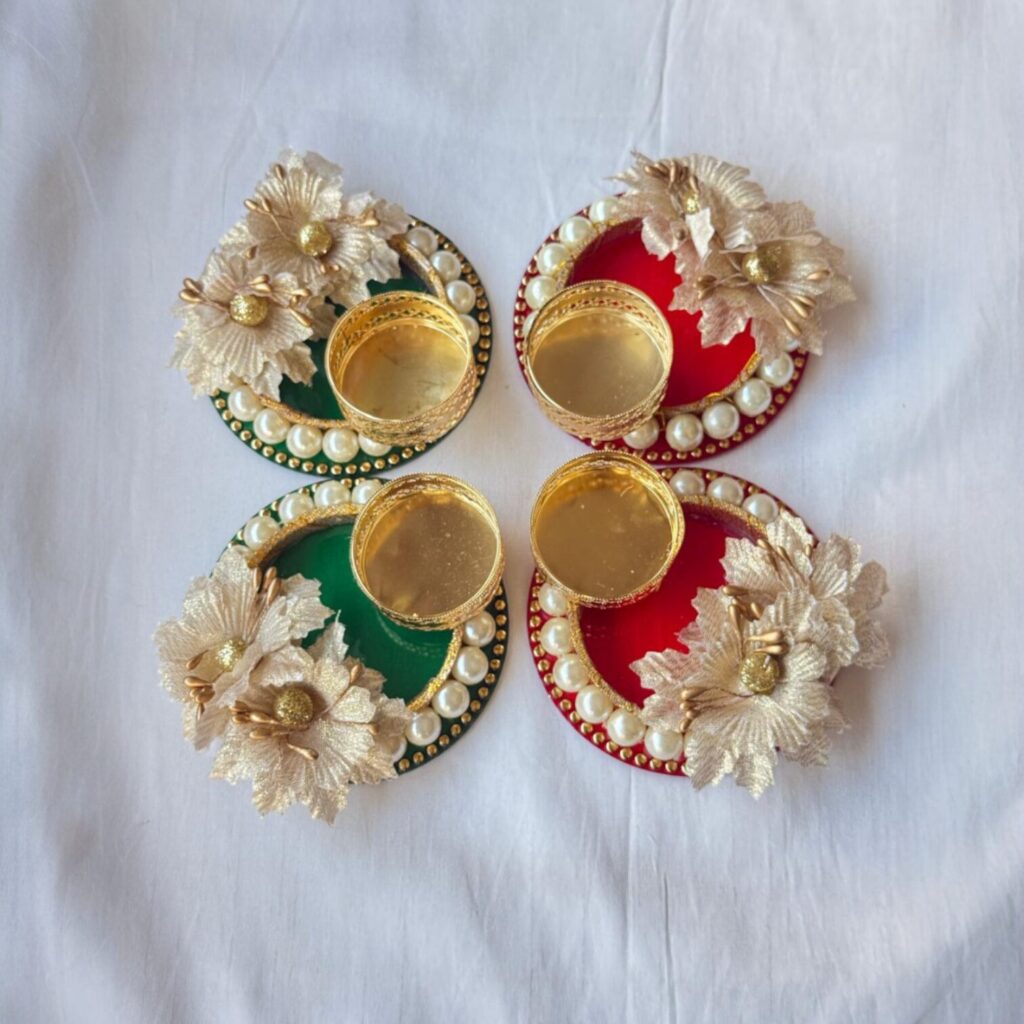 Fabdecor Artisanal Festive Candle Holder #48 (Pack of 2)