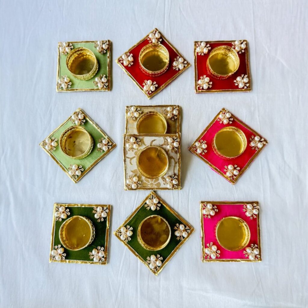 Fabdecor Artisanal Festive Candle Holder #35 (Pack of 2)