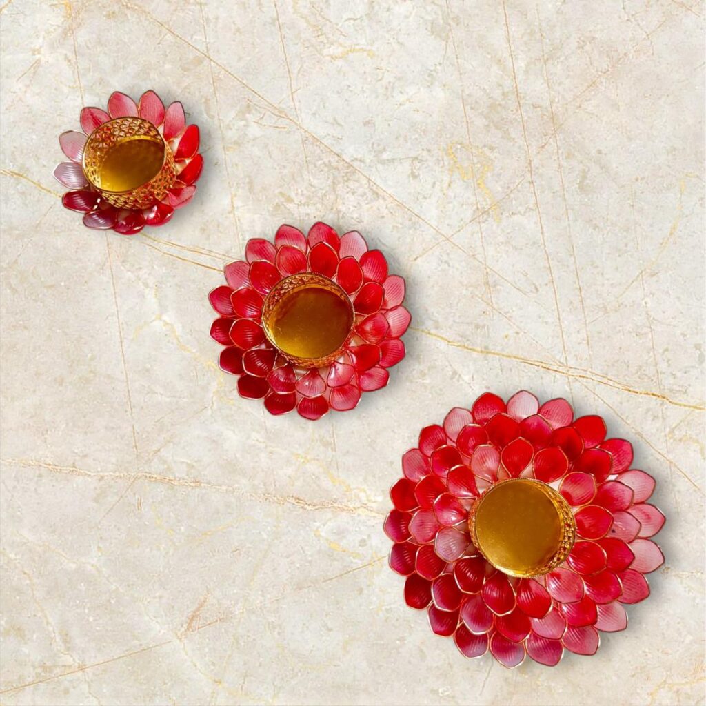 Fabdecor Artisanal Festive Candle Holder #31 (Pack of 2)