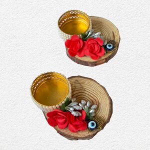 Fabdecor Artisanal Festive Candle Holder #49 (Pack of 2)