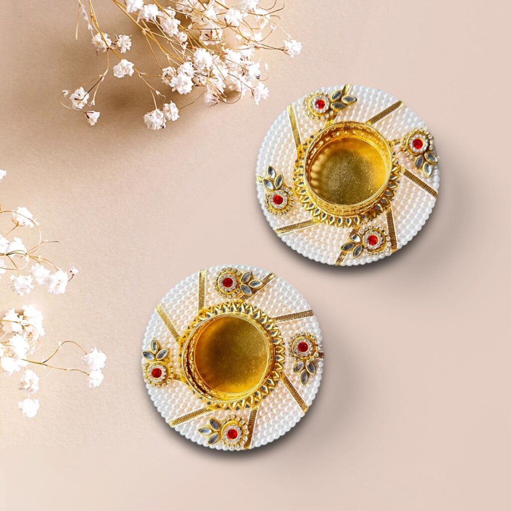 Fabdecor Artisanal Festive Candle Holder #68 (Pack of 2)