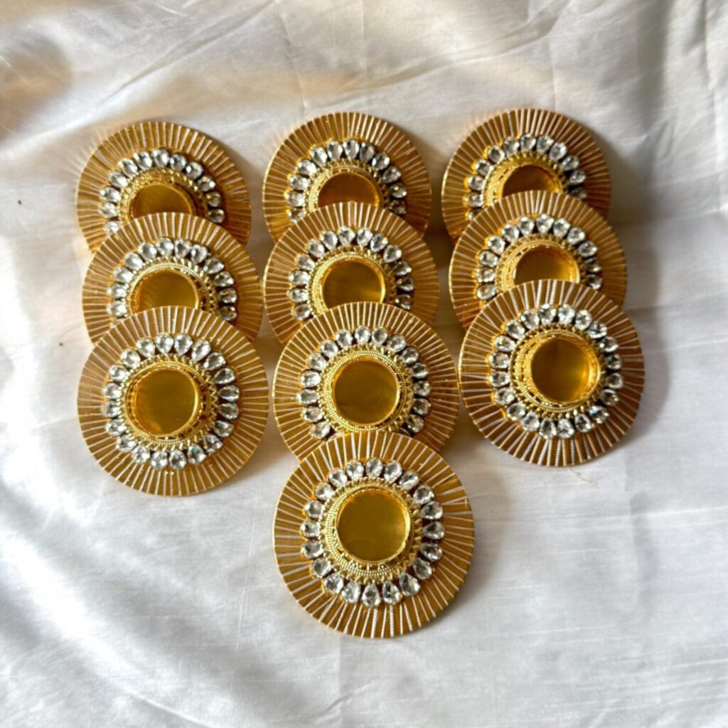 Fabdecor Artisanal Festive Candle Holder #65 (Pack of 2)