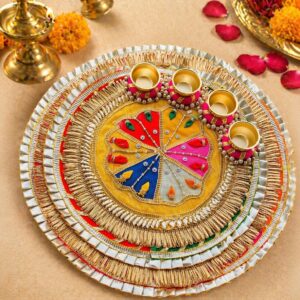 Fabdecor Artisanal Festive Pooja /Aarti Thali #20