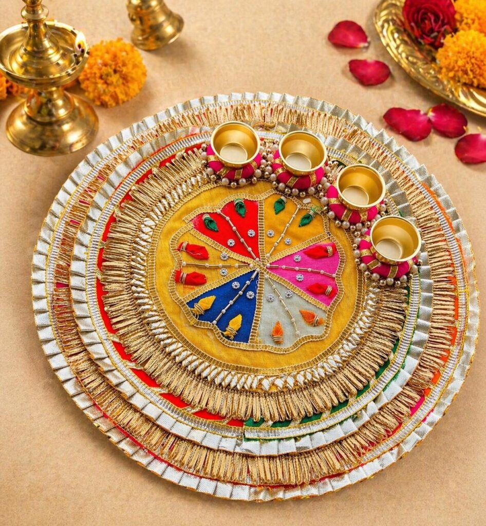 Fabdecor Artisanal Festive Pooja /Aarti Thali #20
