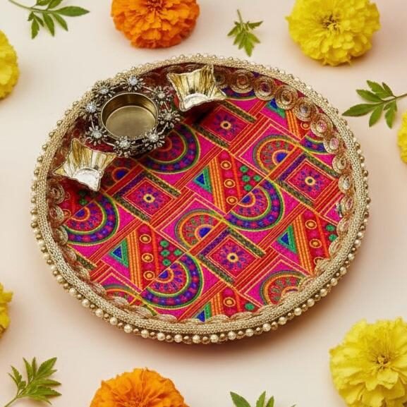 Fabdecor Artisanal Festive Pooja /Aarti Thali #9