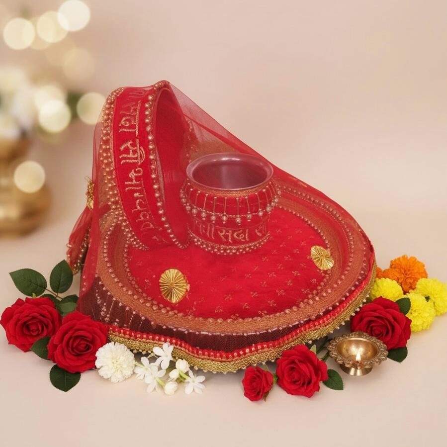 Fabdecor Artisanal Festive Pooja /Aarti Thali #14