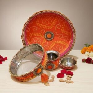 Fabdecor Artisanal Festive Pooja /Aarti Thali #15