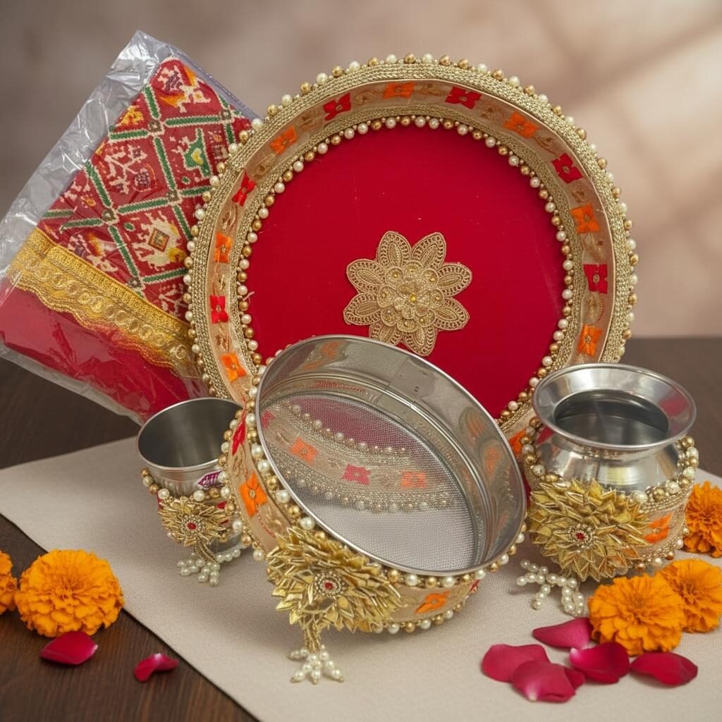 Fabdecor Artisanal Festive Pooja /Aarti Thali #19