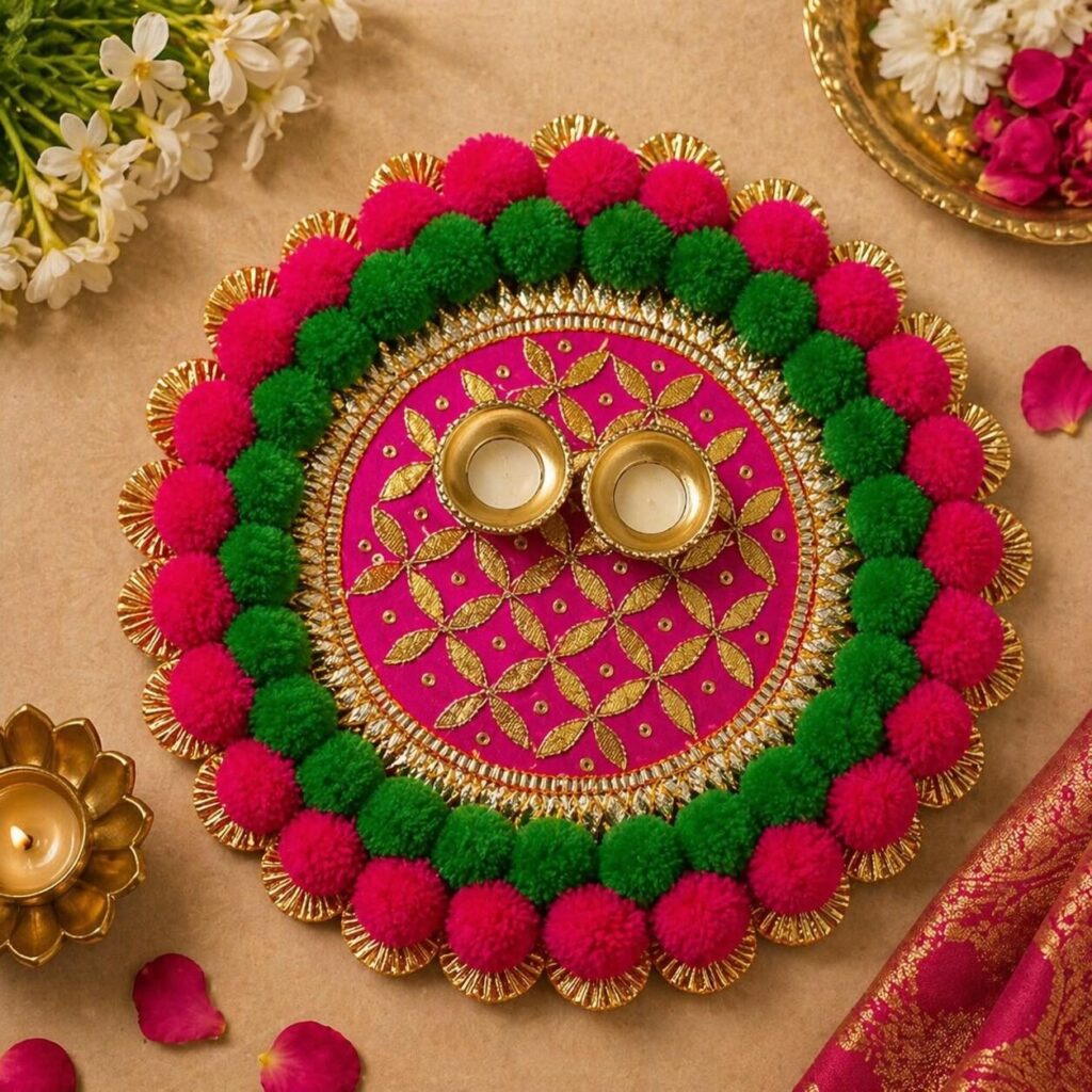 Fabdecor Artisanal Festive Pooja /Aarti Thali #21