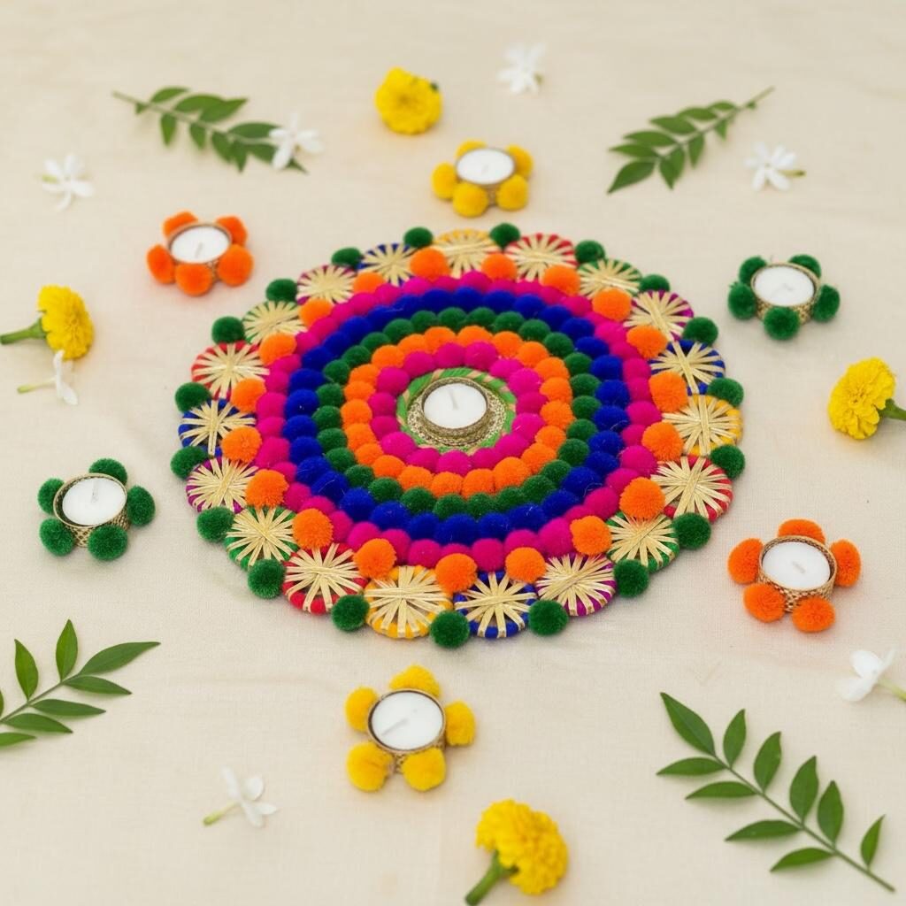 Fabdecor Artisanal Festive Rangoli #22