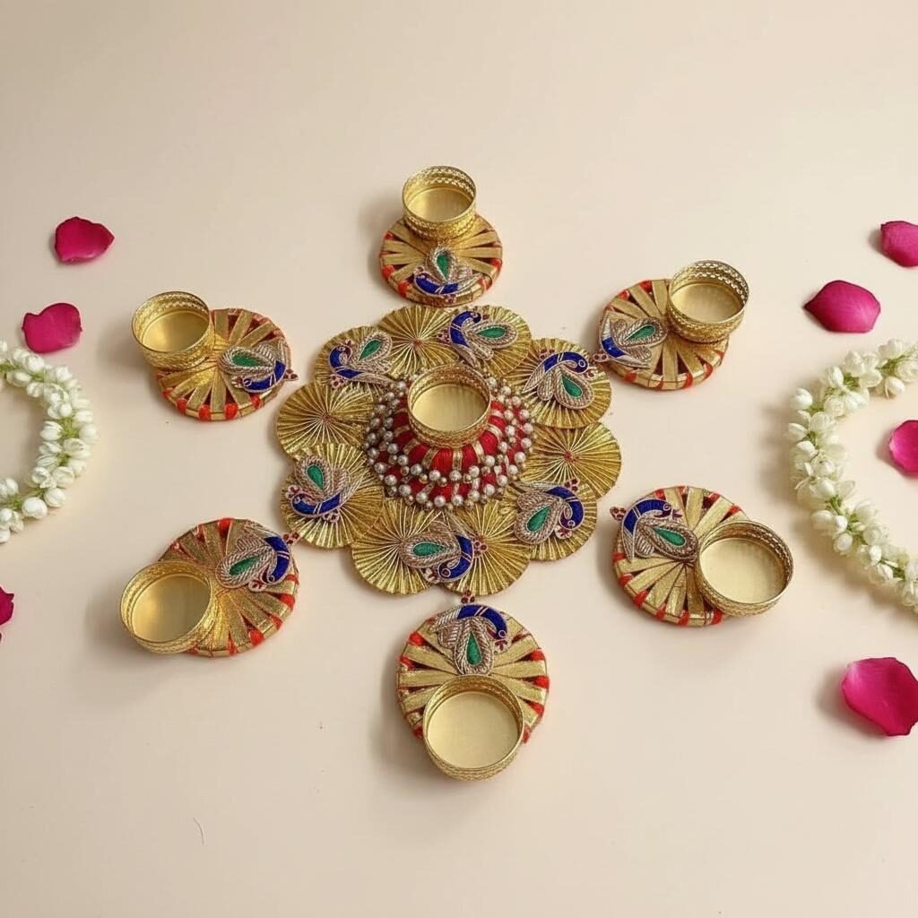 Fabdecor Artisanal Festive Rangoli # 38