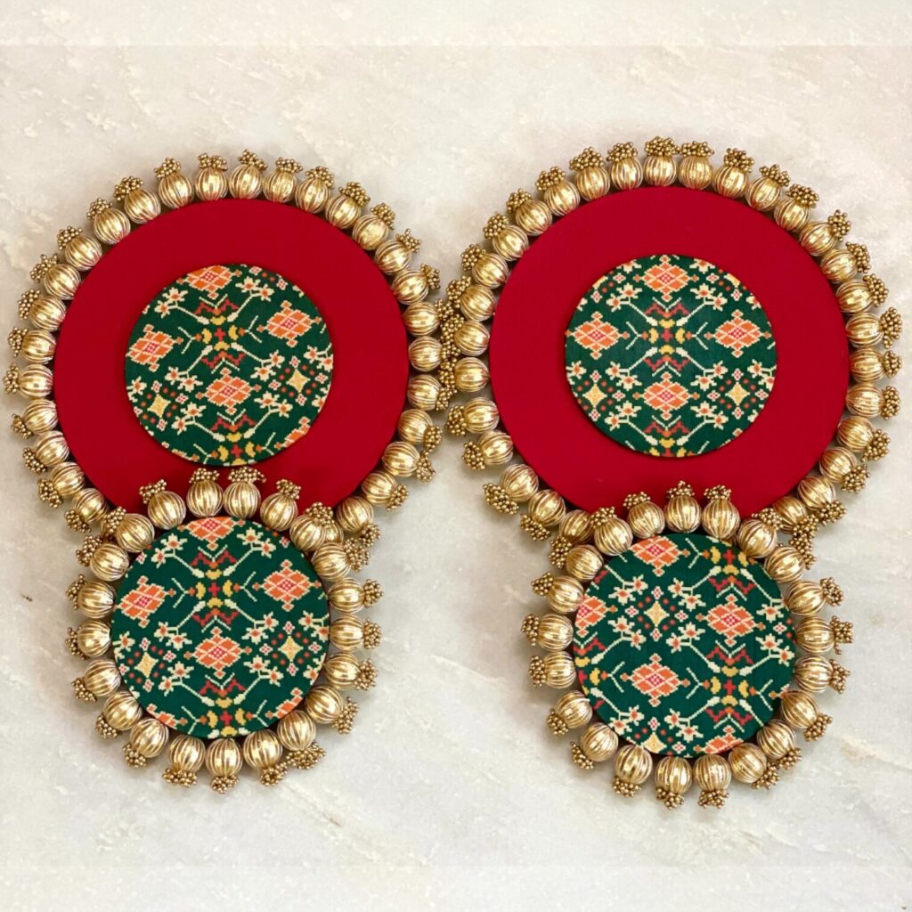 Fabdecor Artisanal Festive Rangoli #37 (Set of 2)