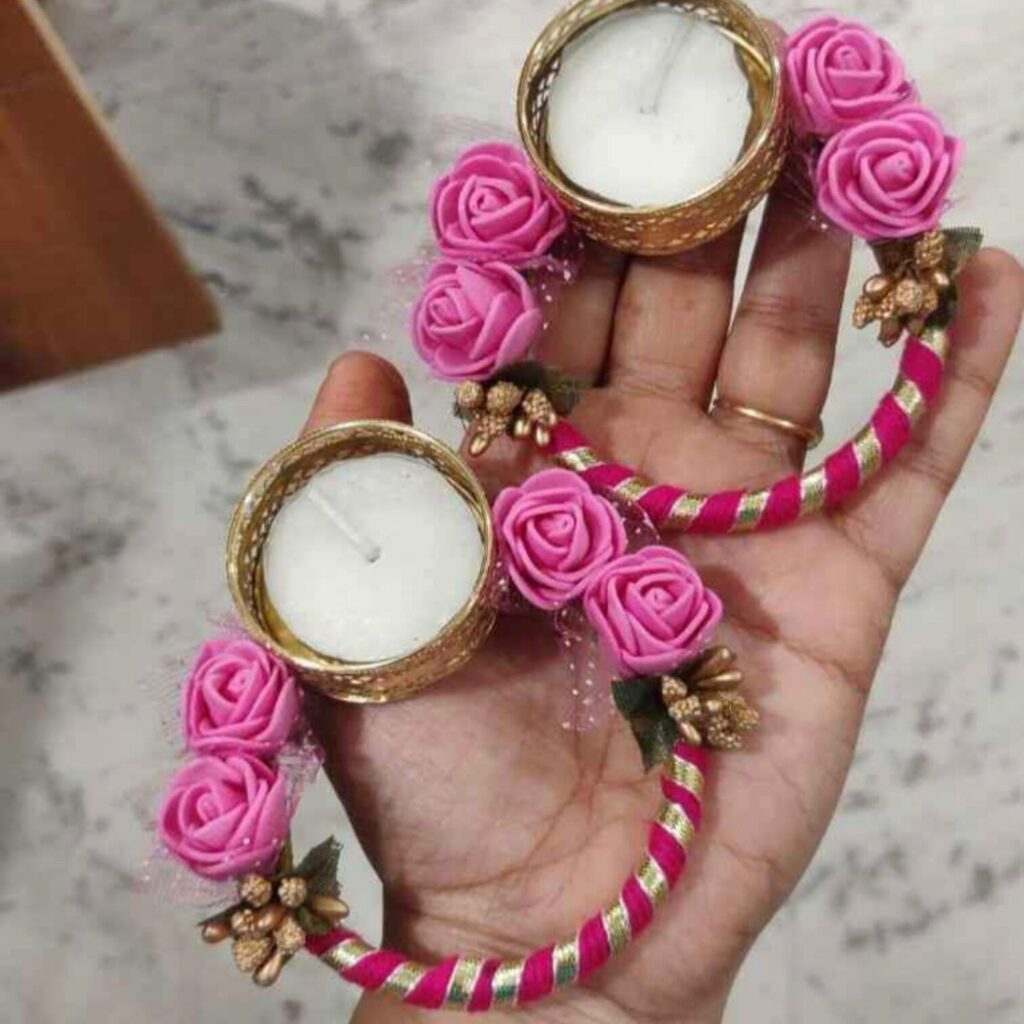 Fabdecor Artisanal Festive Candle Holder #21 (Pack of 2)