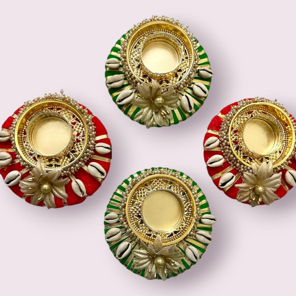 Fabdecor Artisanal Festive Candle Holder #3 (Pack of 2)