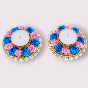 Fabdecor Artisanal Festive Candle Holder #18 (Pack of 2)