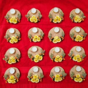 Fabdecor Artisanal Festive Candle Holder #20 (Pack of 2)