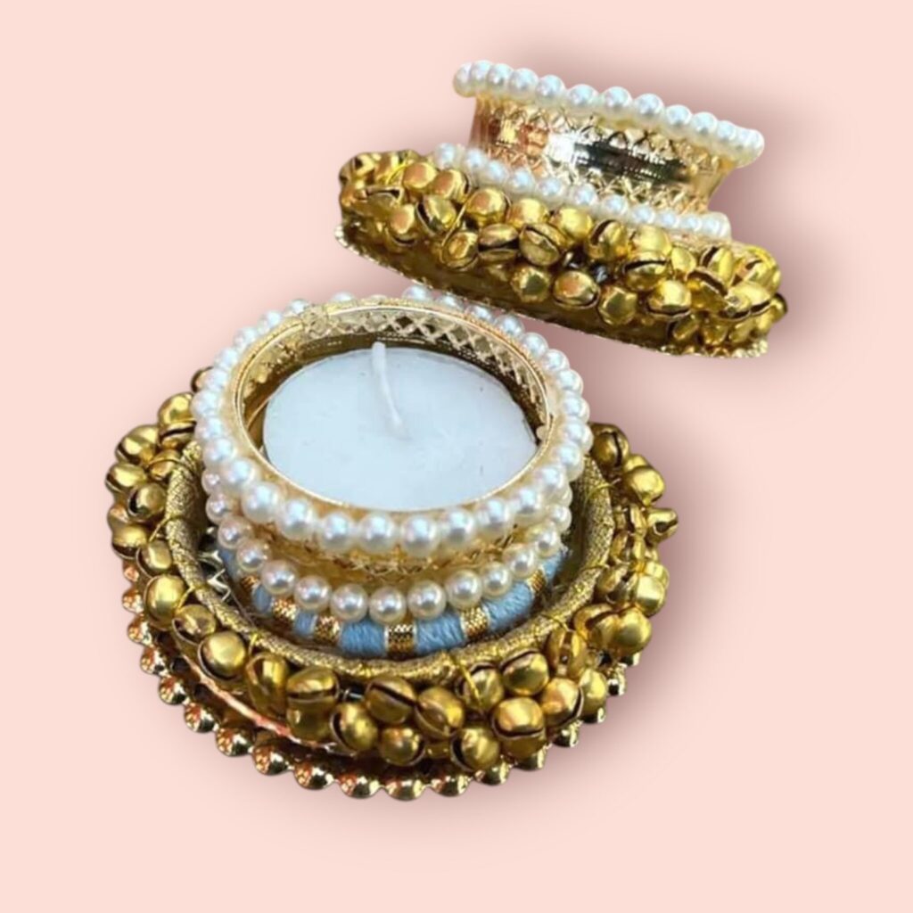 Fabdecor Artisanal Festive Candle Holder #22 (Pack of 2)