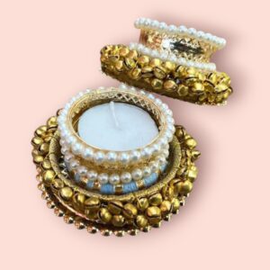 Fabdecor Artisanal Festive Candle Holder #22 (Pack of 2)