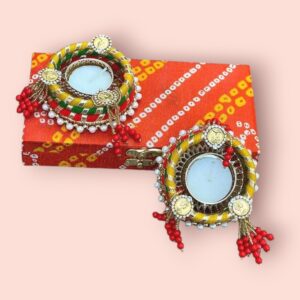 Fabdecor Artisanal Festive Candle Holder #9 (Pack of 2)