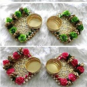 Fabdecor Artisanal Festive Candle Holder #45 (Pack of 2)