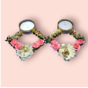 Fabdecor Artisanal Festive Candle Holder #1(Pack of 2)