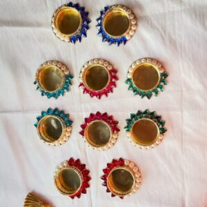 Fabdecor Artisanal Festive Candle Holder #29 (Pack of 2)