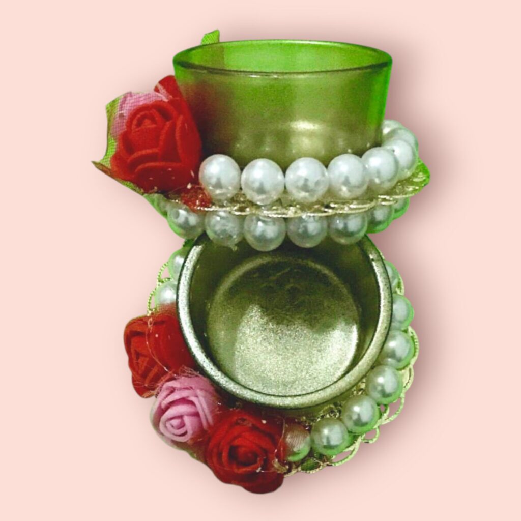 Fabdecor Artisanal Festive Candle Holder #23 (Pack of 2)