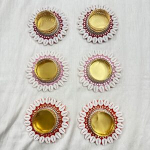 Fabdecor Artisanal Festive Candle Holder #55 (Pack of 2)