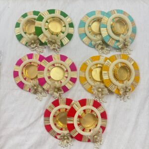 Fabdecor Artisanal Festive Candle Holder #53 (Pack of 2)