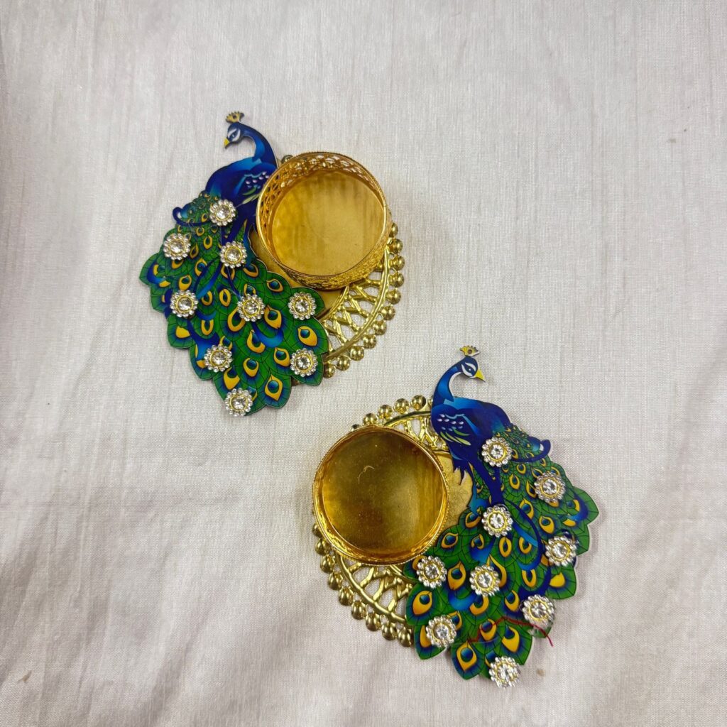 Fabdecor Artisanal Festive Candle Holder #52 (Pack of 2)