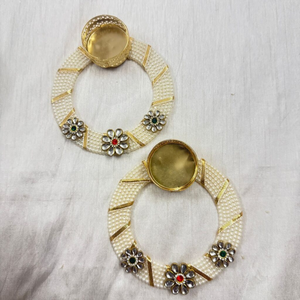 Fabdecor Artisanal Festive Candle Holder #51 (Pack of 2)