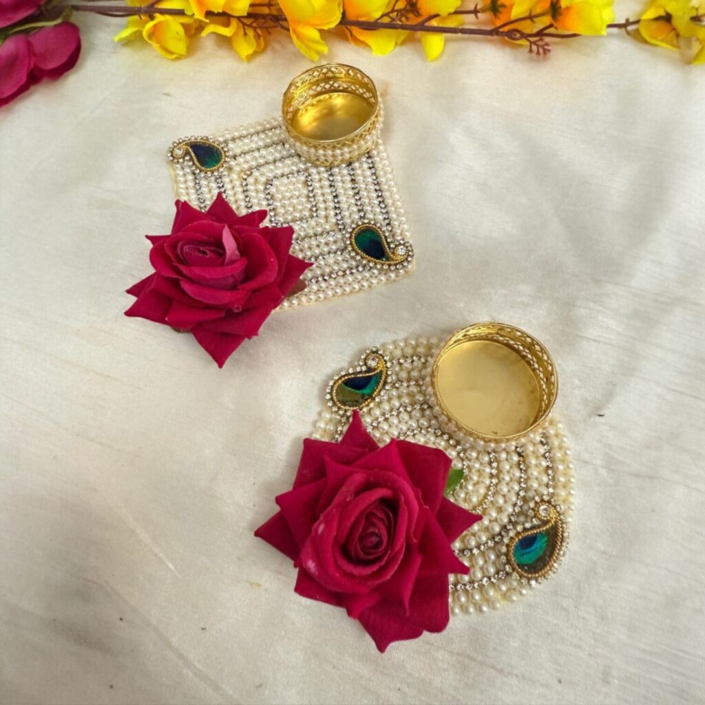 Fabdecor Artisanal Festive Candle Holder #72 (Pack of 2)