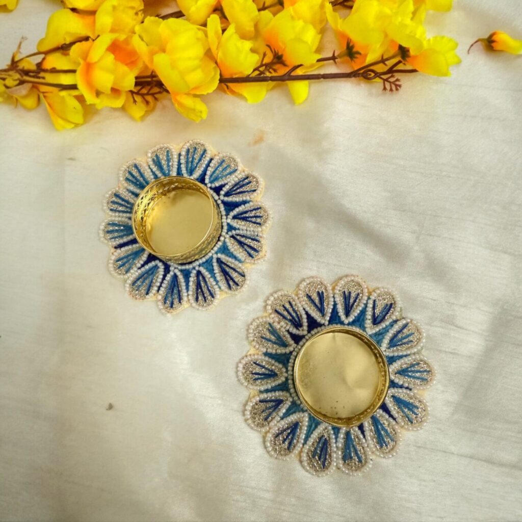 Fabdecor Artisanal Festive Candle Holder #7 (Pack of 2)