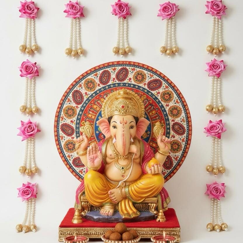 Fabdecor Artisanal Festive Hanging #43 (Set of 10)