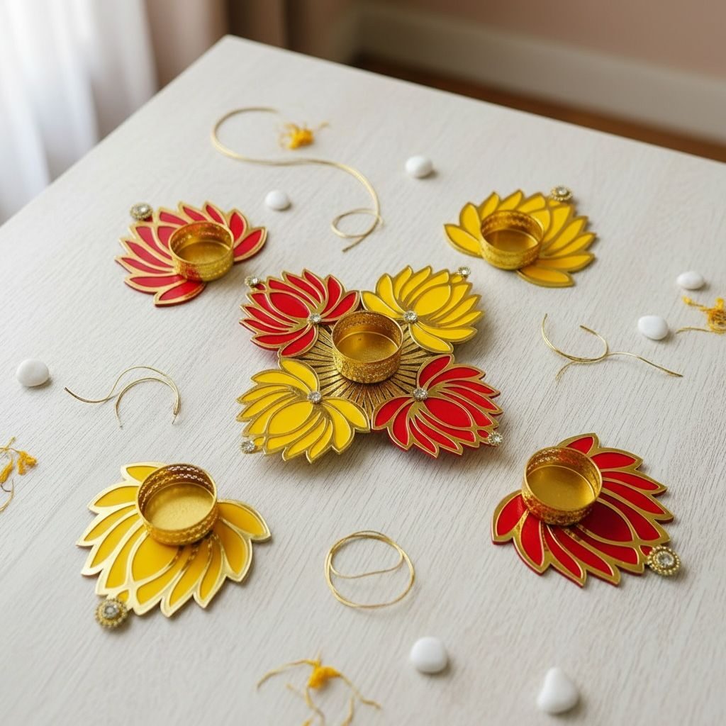 Fabdecor Artisanal Festive Rangoli # 49