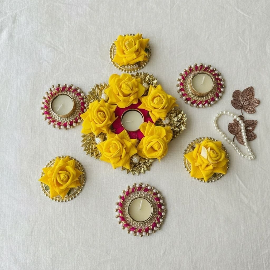 Fabdecor Artisanal Festive Rangoli #52