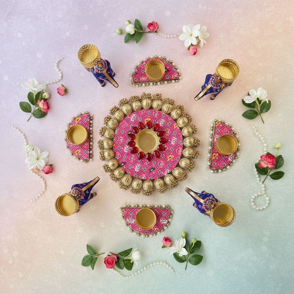 Fabdecor Artisanal Festive Rangoli #58