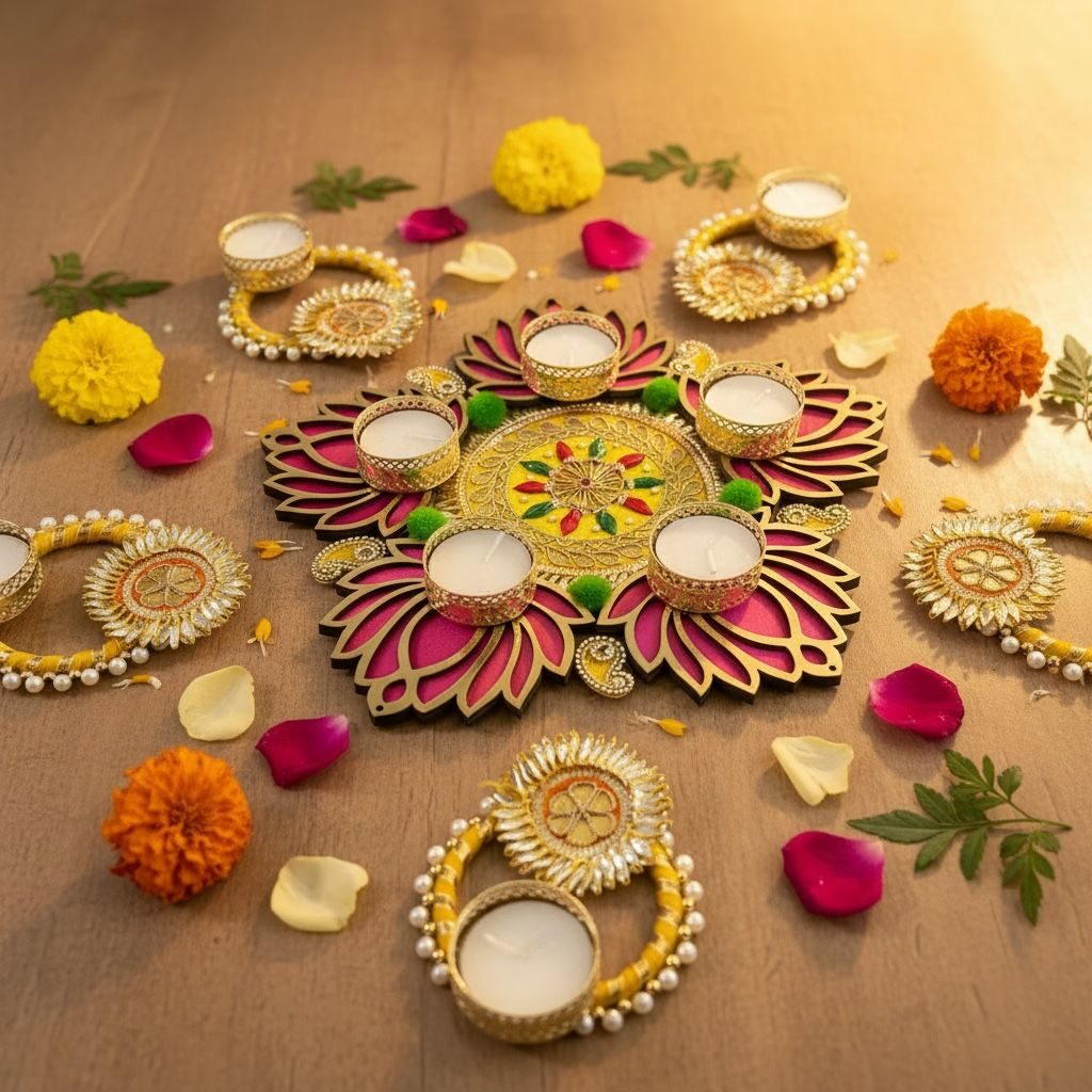 Fabdecor Artisanal Festive Rangoli #60
