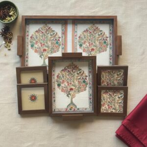 Fabdecor Artisanal Festive Tray and Coaster #7