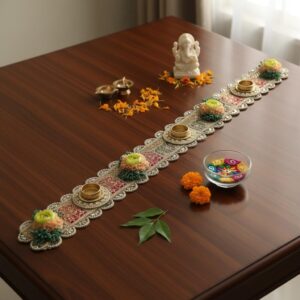 Fabdecor Artisanal Festive Tray and Coaster #9