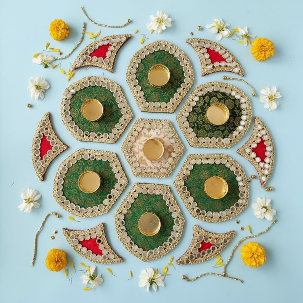 Fabdecor Artisanal Festive Rangoli #70