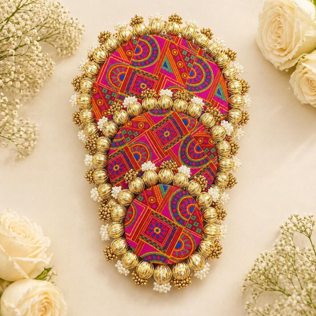 Fabdecor Artisanal Festive Rangoli #63 (Set Of 3)